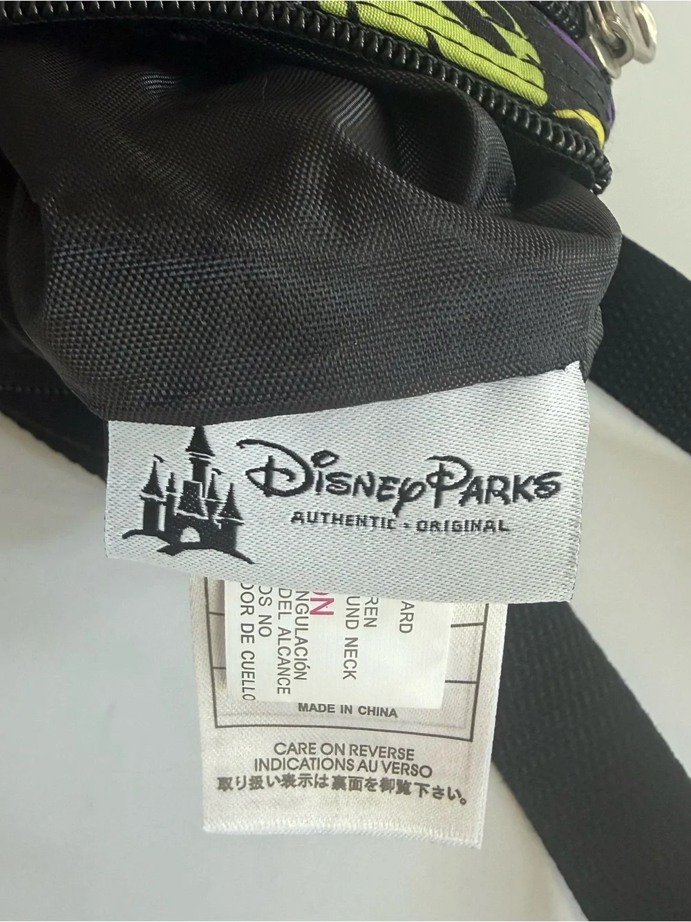 Disney Parks Mickey Mouse Pop Art Crossbody Bag Black Colorful Print